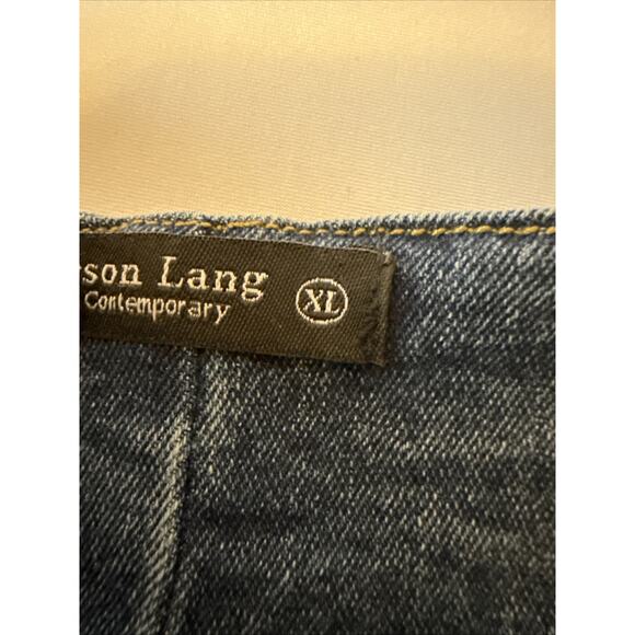 Emerson Lang NWT Women's XL Blue Denim Crop Vest Y2K Western Rodeo Cowgirl Boho - Picture 5 of 11